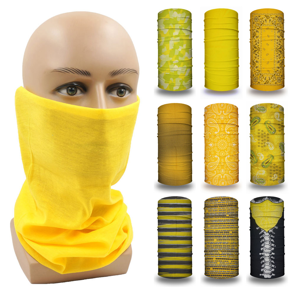 Running Gear Yellow - Bandana d'extérieur à Tube jaune pour