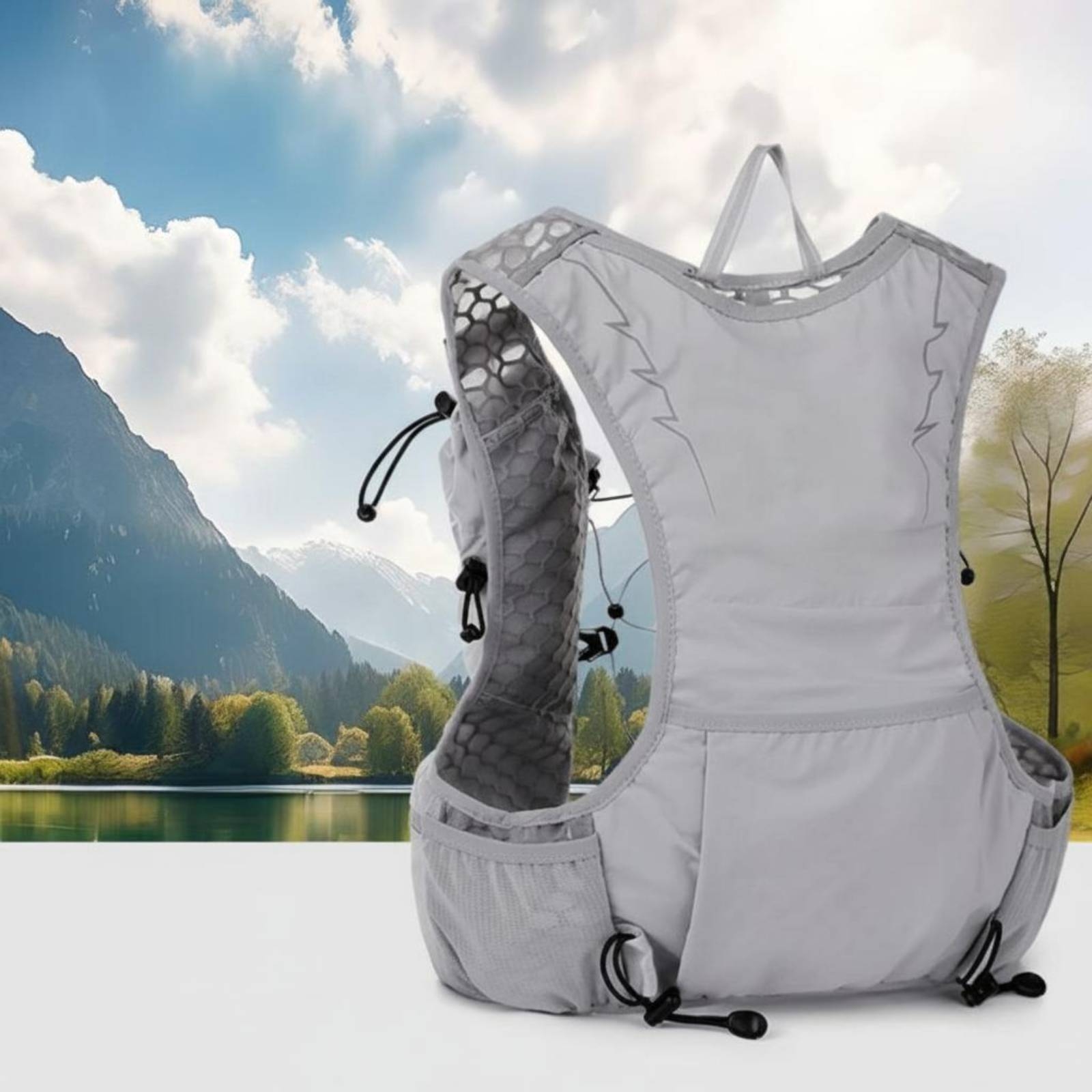 Running Gear Hydration - Gilet d'hydratation respirant en maille pour