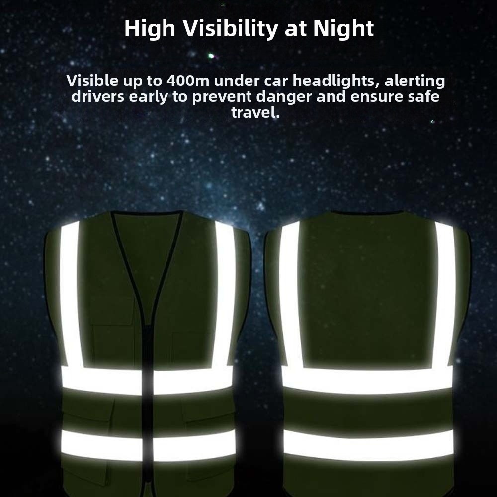 Running Gear Outdoor - Gilet réfléchissant haute visibilité, vêtements de