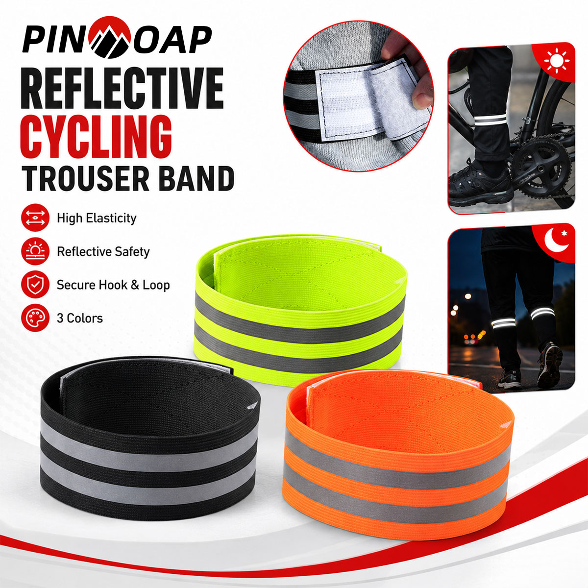 Running Gear Outdoor - PINMOAP 1/2PCS Sangle de jambe pour