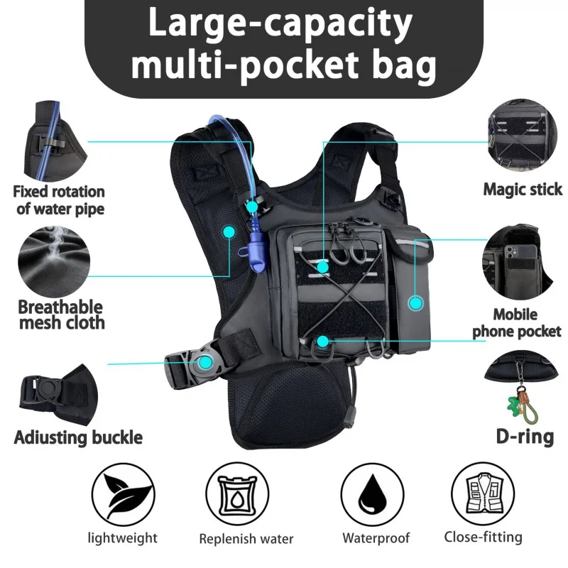 ​ Sac de poitrine tactique de  - Running Gear Reflective avis et prix