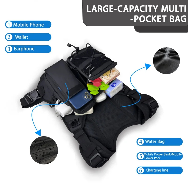 ​ Sac de poitrine tactique de  - Running Gear Reflective avis et prix