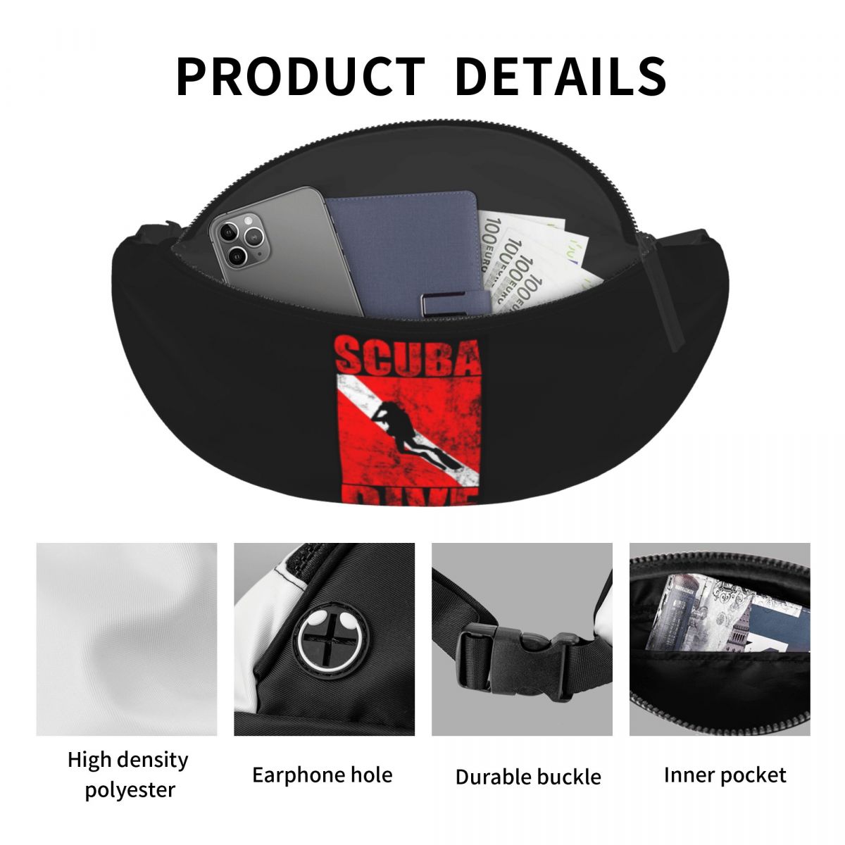 Sac banane pour plongée sous-m - Running Gear Bag For Men avis et prix