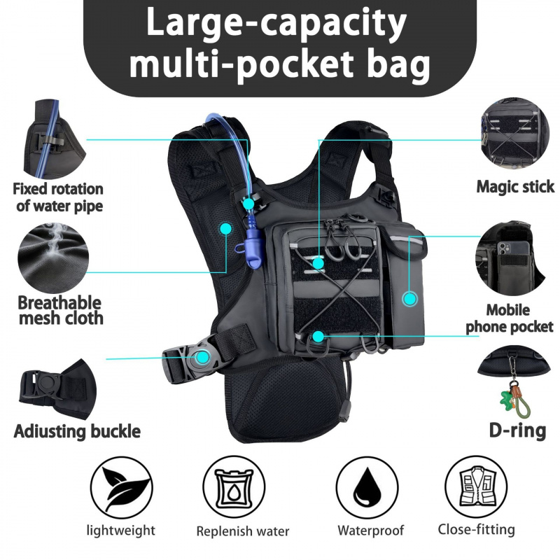 Nouveau Sac de Poitrine Tactiq - Running Gear Bag For Men avis et prix
